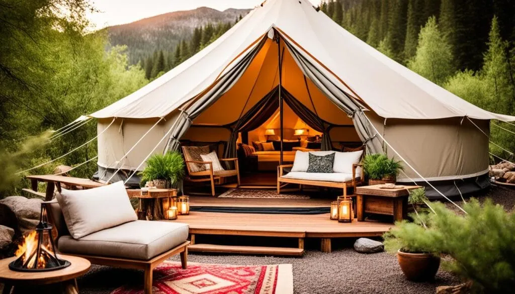 glamping accommodations