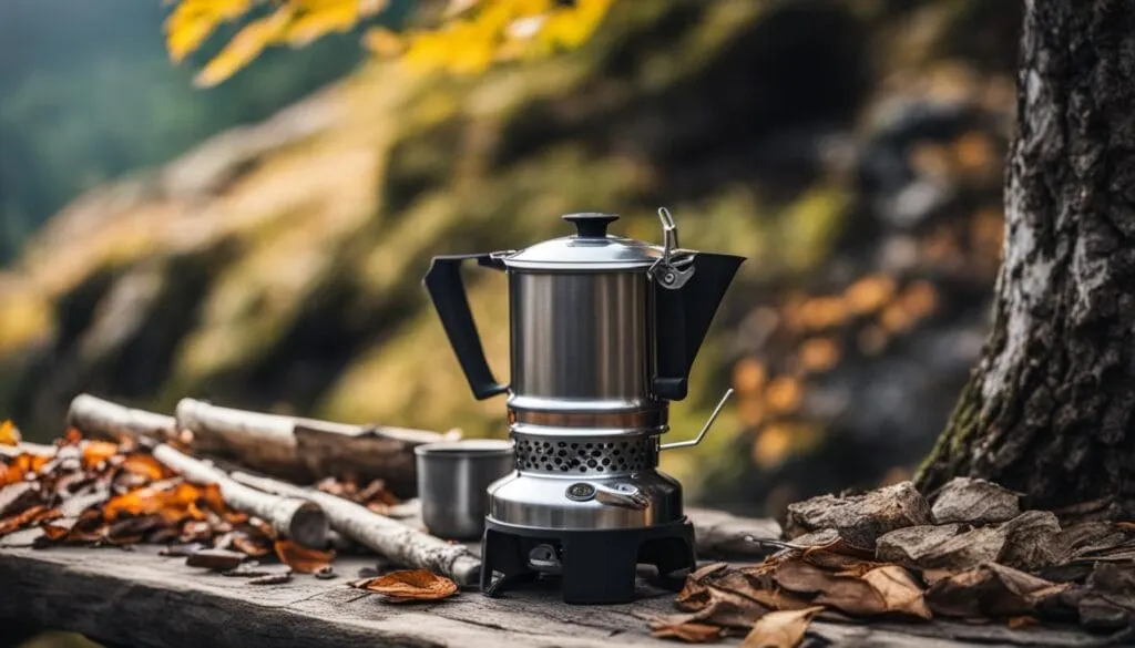 Percolator camping stove