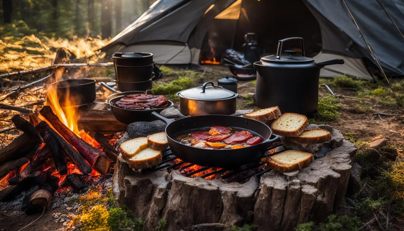 camping breakfast
