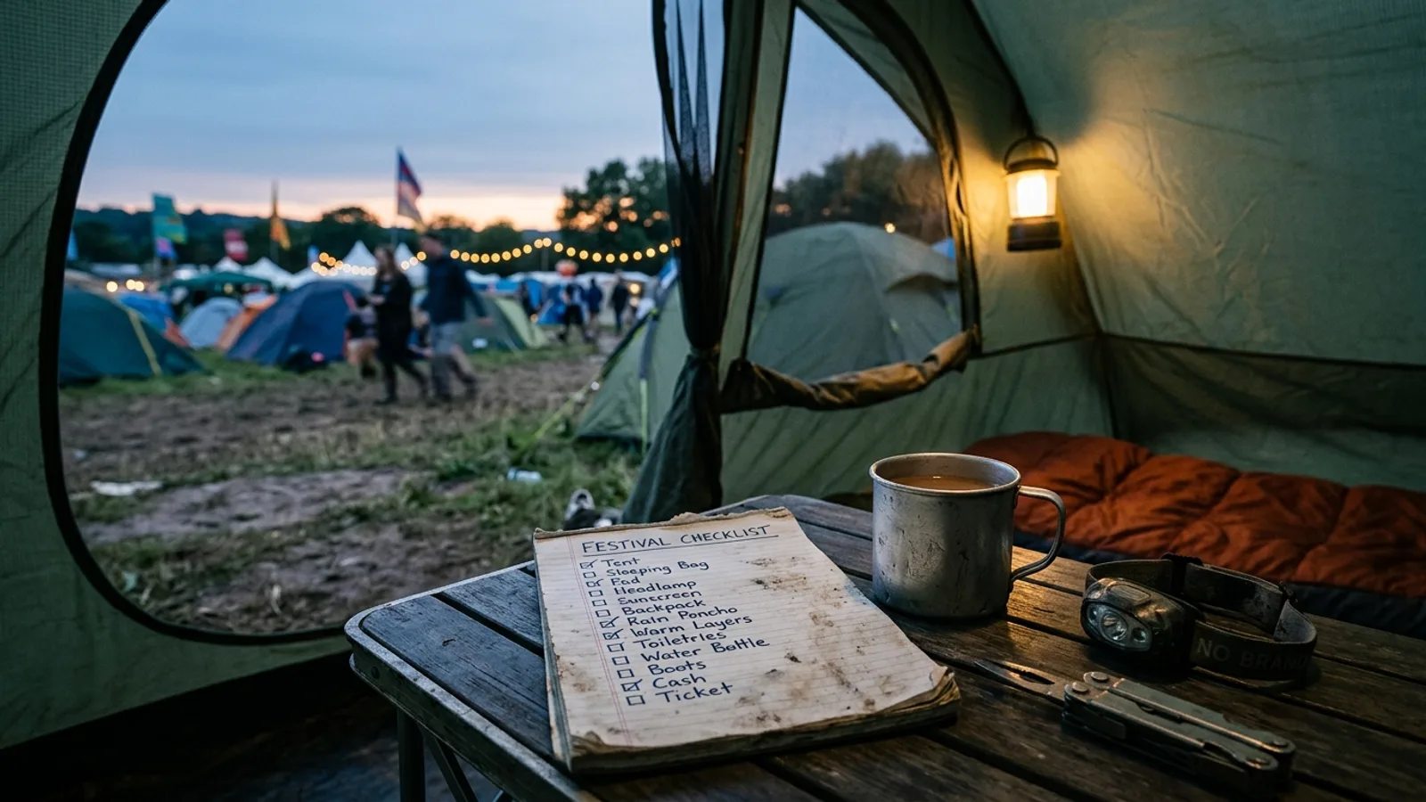 Festival Camping Checklist