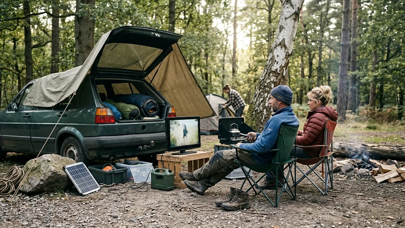 How to Watch TV While Camping