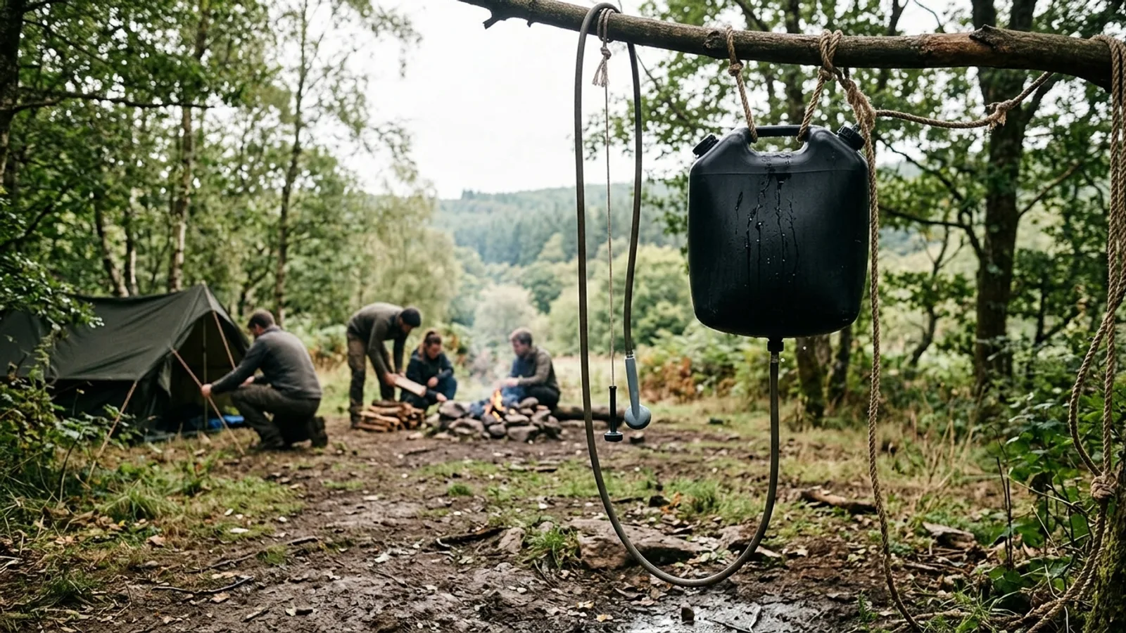 DIY Camping Showers