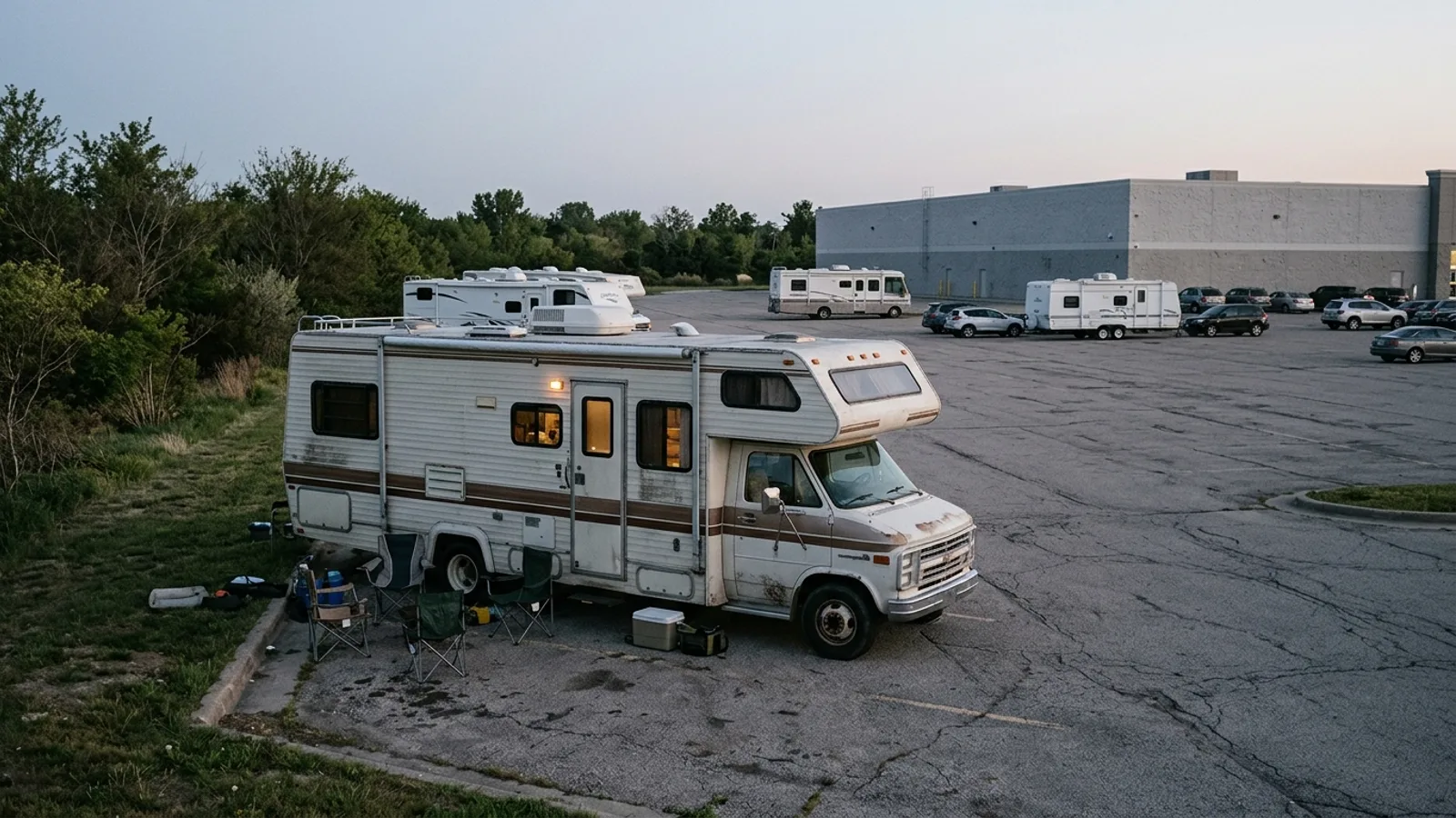 Overnight RV Parking at Walmart