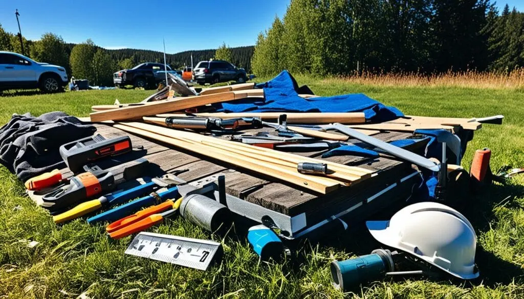 glamping tent DIY