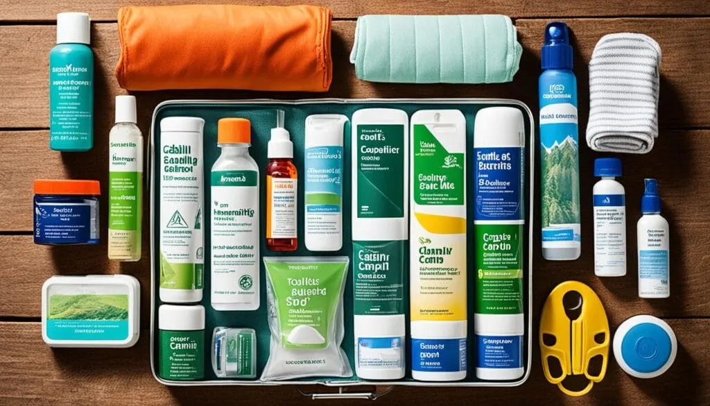 personal supplies for cabin camping