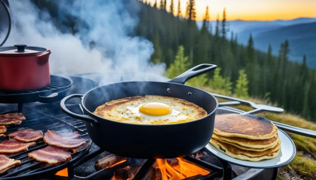 camping breakfast