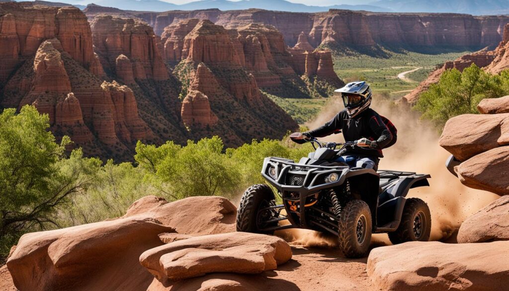 ATV riding at Fremont Indian State Park and Museum