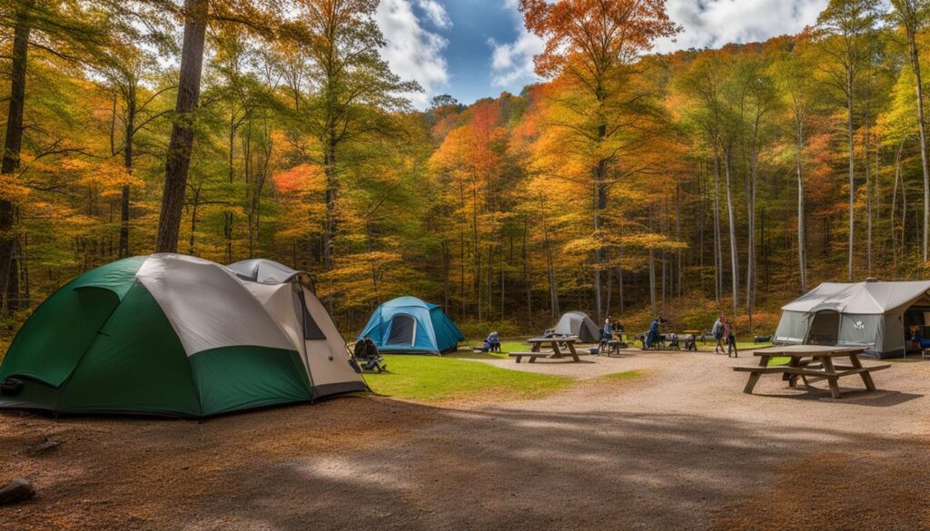 Accommodations and Services at Wolf Den Run State Park