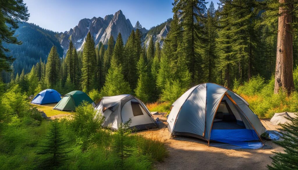 Accommodations at Castle Crags State Park