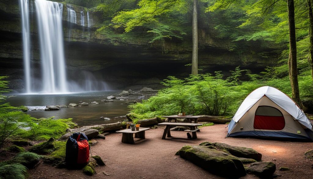 Accommodations at Falling Water Falls State Natural Area