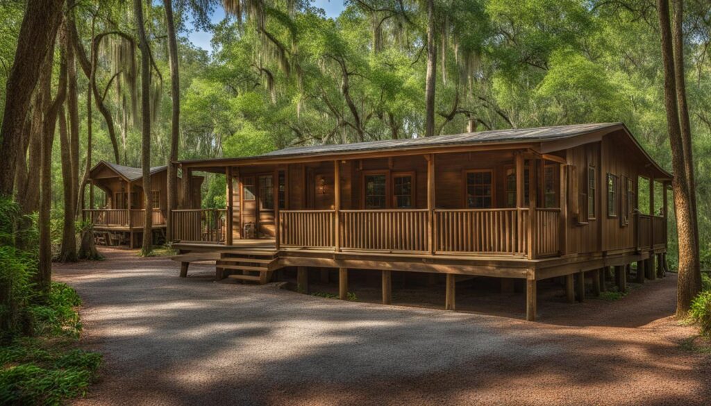 Accommodations at Gilchrist Blue Springs State Park