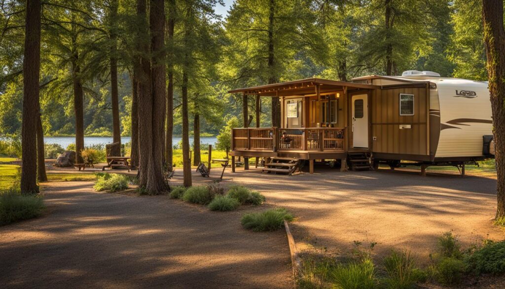 Accommodations at Lodi Point State Park