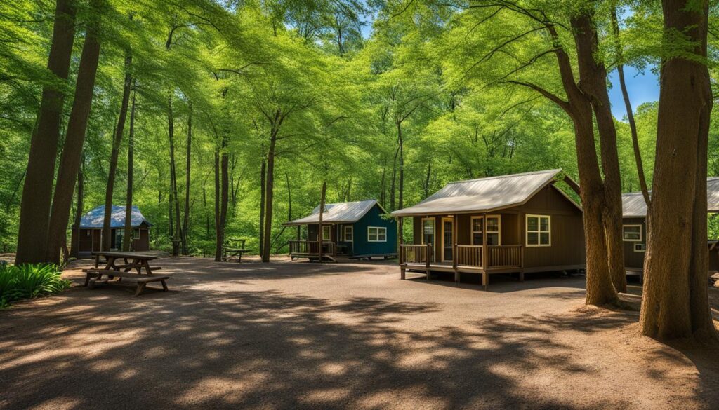 Accommodations at Mousetail Landing State Park