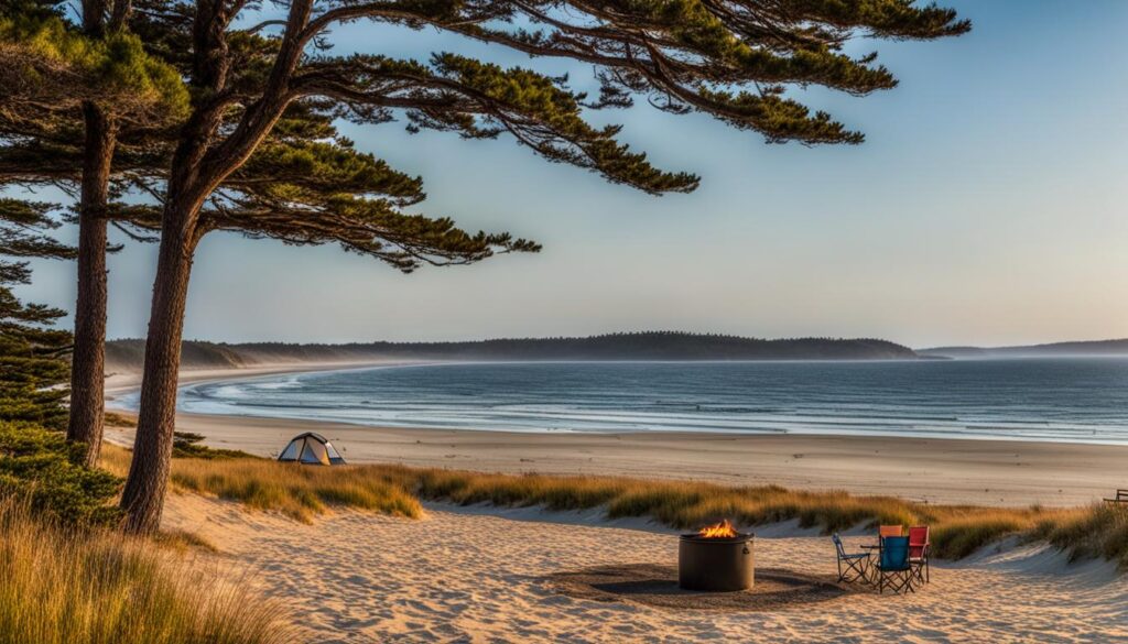 Beach Camping at Popham Beach State Park