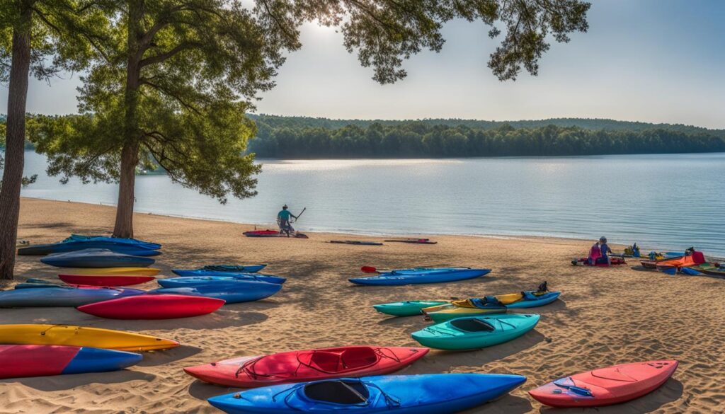 Beach area at Edness K. Wilkins State Park