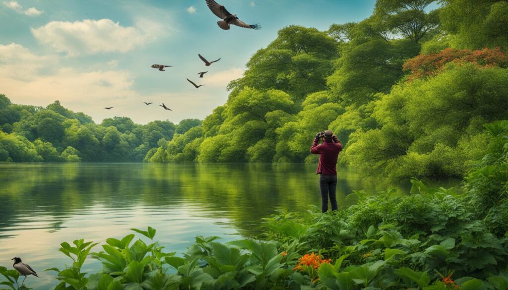 Birdwatching at Seaquest State Park