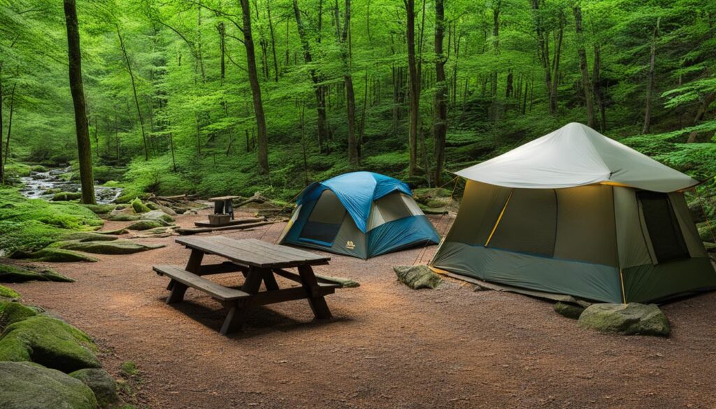 Camping Facilities at Rocky Fork State Park