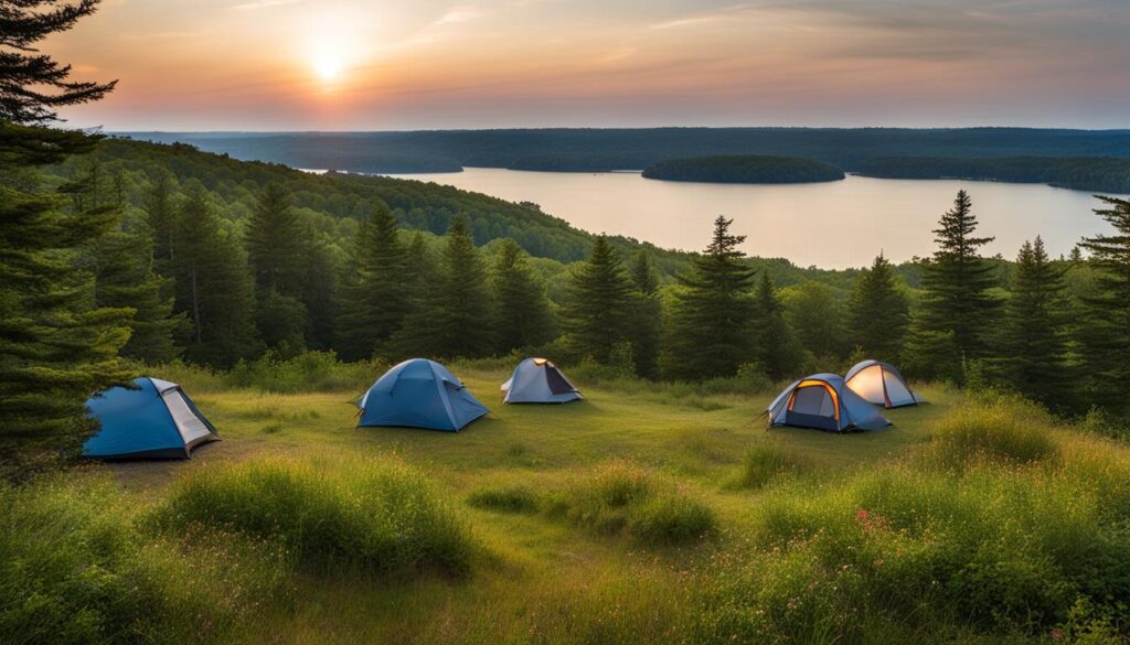 Camping at Beavertail Hill State Park