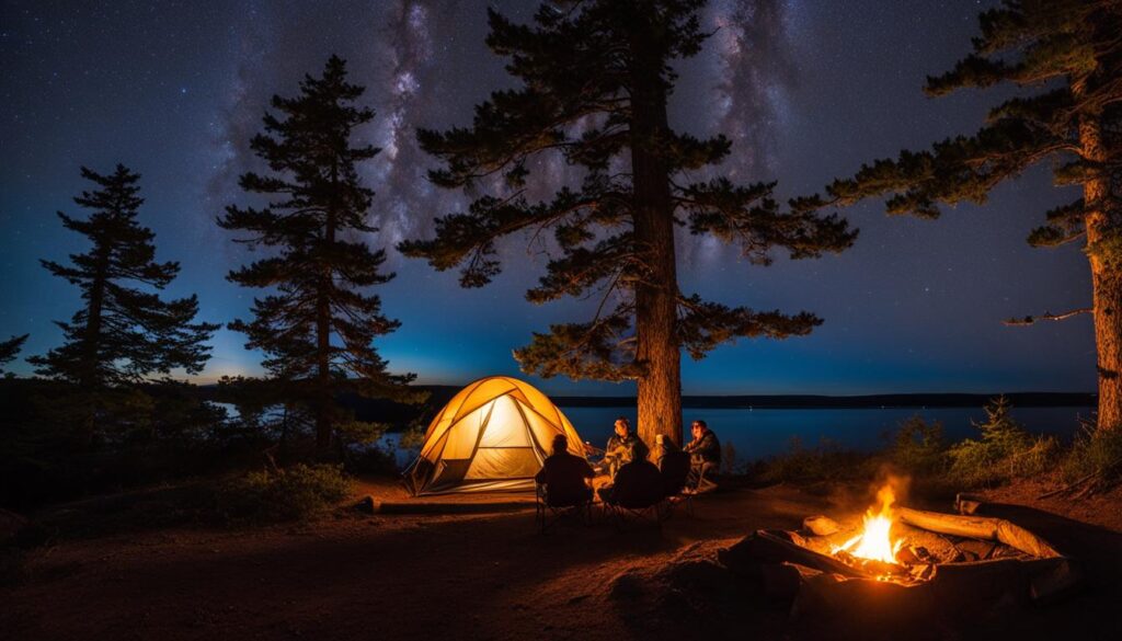 Camping at Big Bay State Park