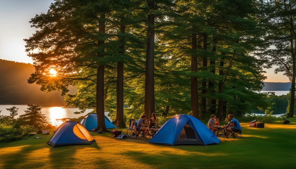 Camping at Big Foot Beach State Park