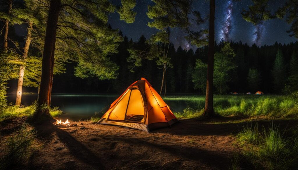 Camping at Blackwater River State Park