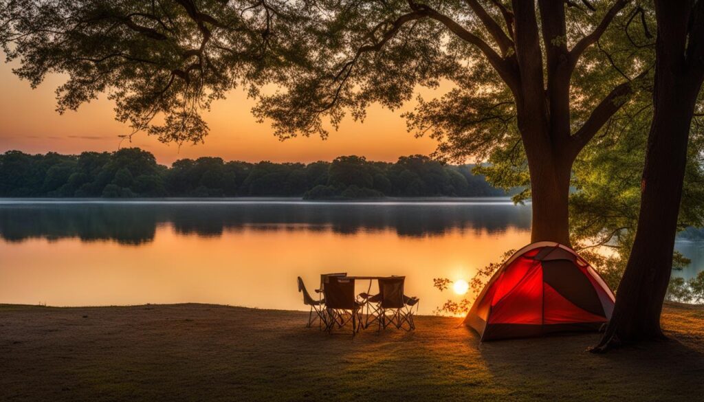 Camping at Bonham State Park
