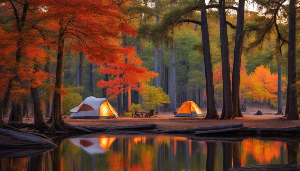Camping at Caddo Lake State Park