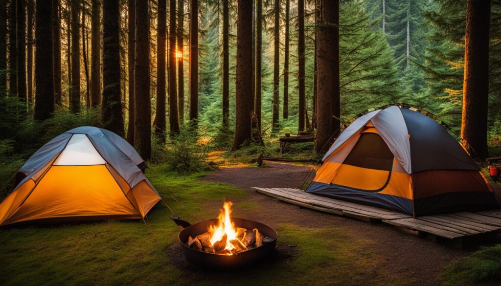 Camping at Fort Ebey State Park