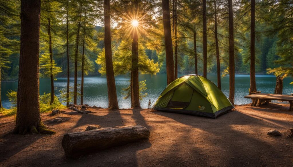 Camping at Lake Easton State Park