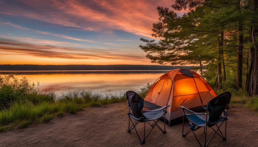 Camping at North Sterling State Park