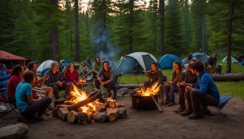 Camping at Peaks-Kenny State Park