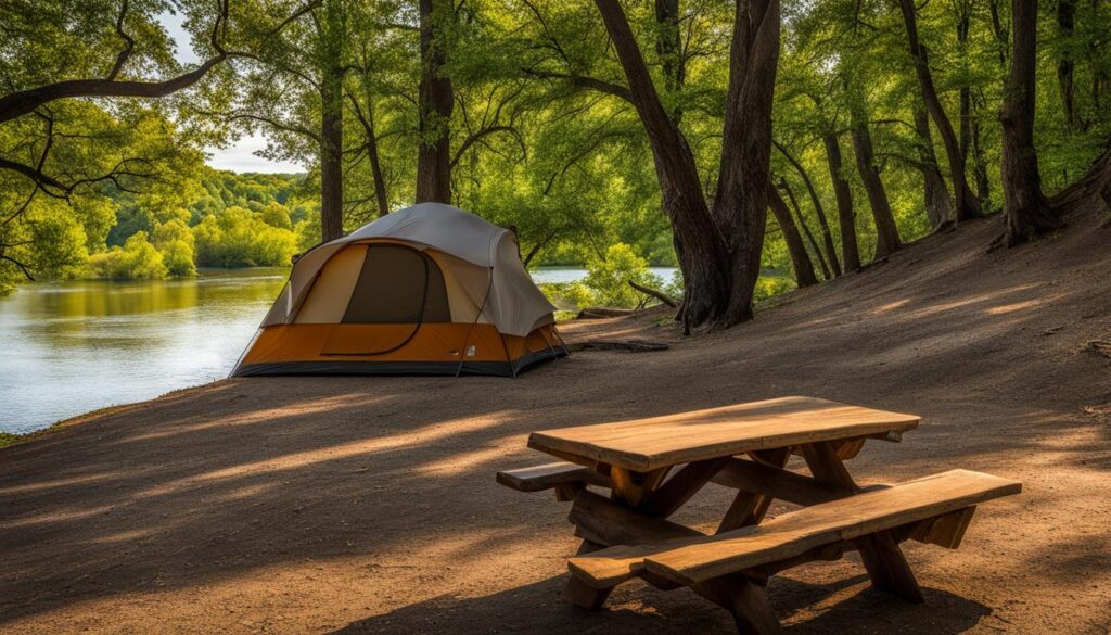 Camping at Ponca State Park