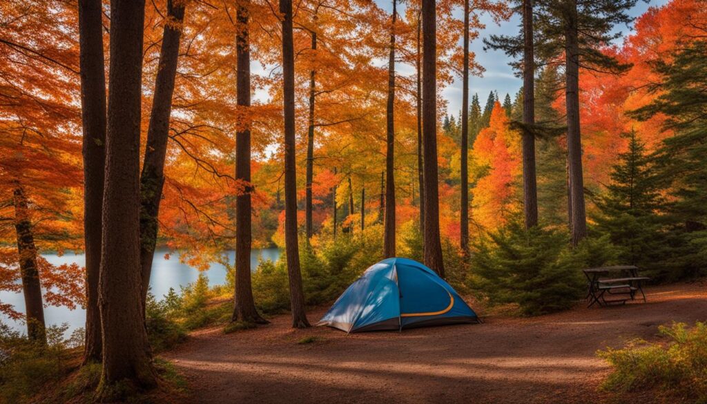 Camping at Round Lake State Park