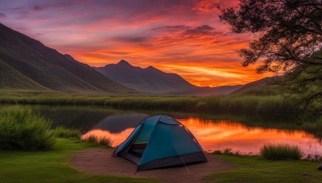 Camping at Spring Valley State Park