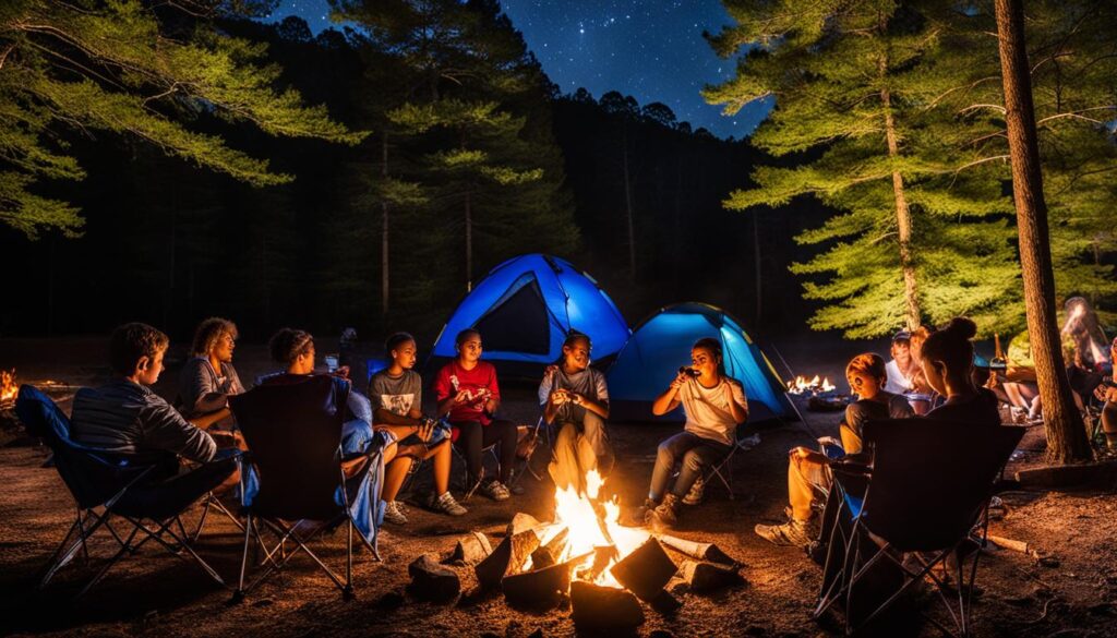 Camping at Stone Mountain State Park