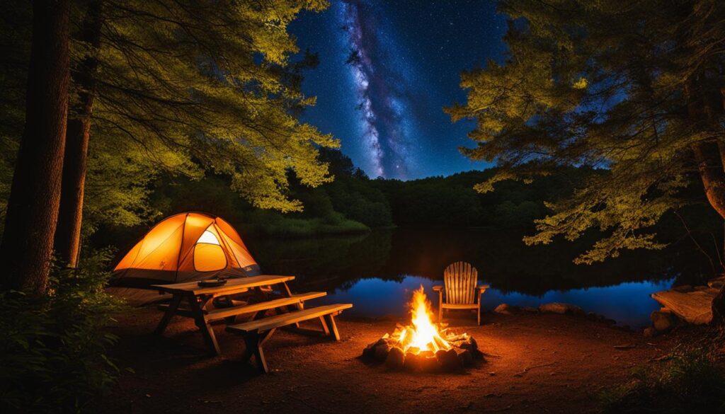 Camping in Falling Waters State Park