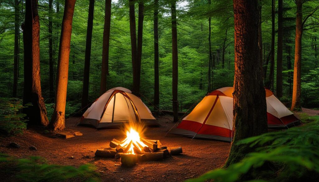 Camping in Goddard Memorial State Park