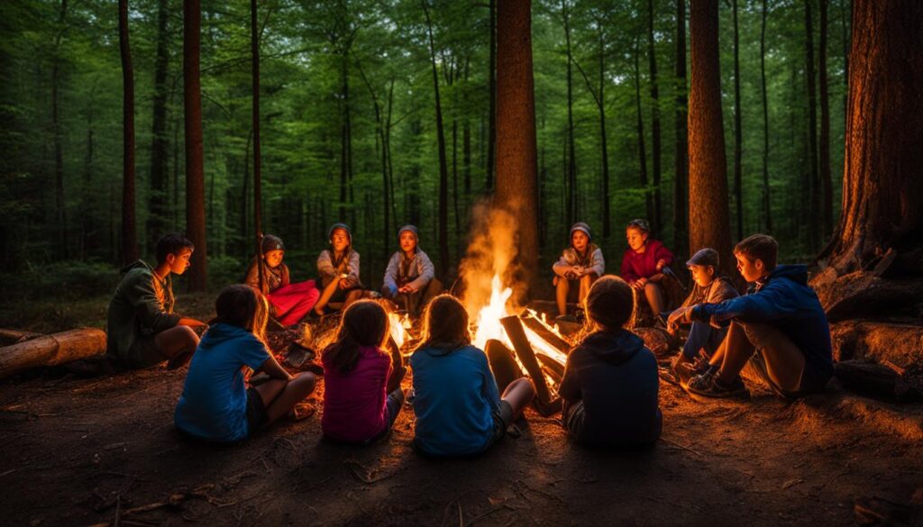 Camping in James L. Goodwin State Forest