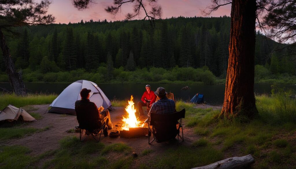 Camping in Spring Creek Recreation Area