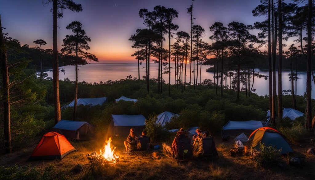 Camping in St. George Island