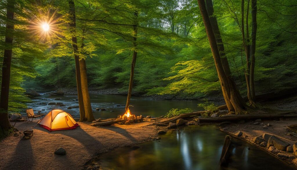 Camping in Tohickon State Park
