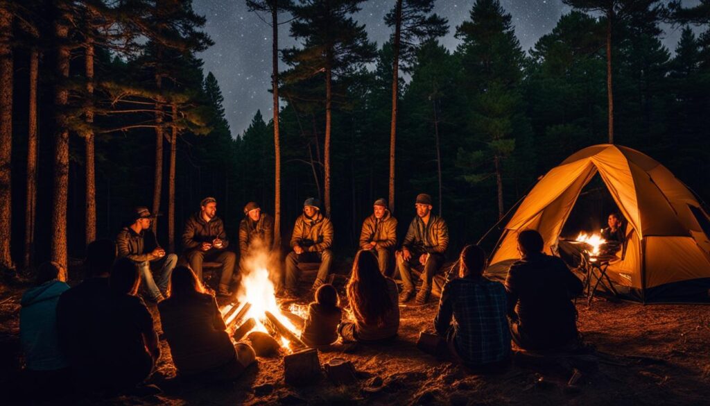 Camping in Windsor State Forest