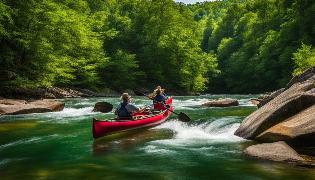Canoeing at Cossatot River State Park