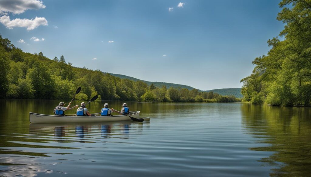 Canoeing at Range Ponds State Park