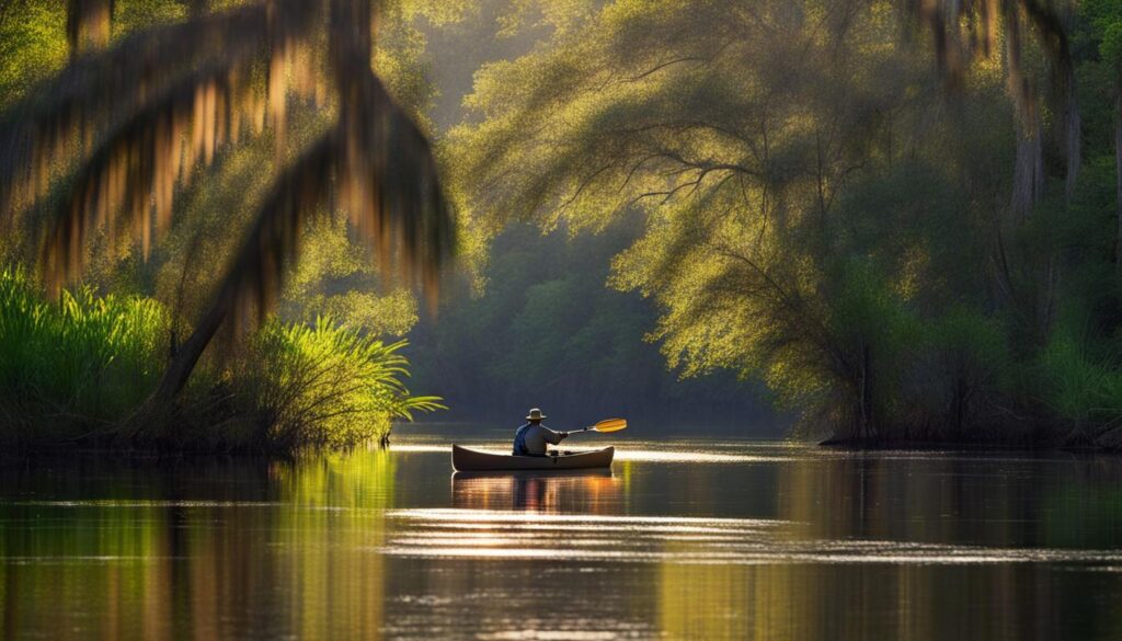 Canoeing at Suwannee River State Park