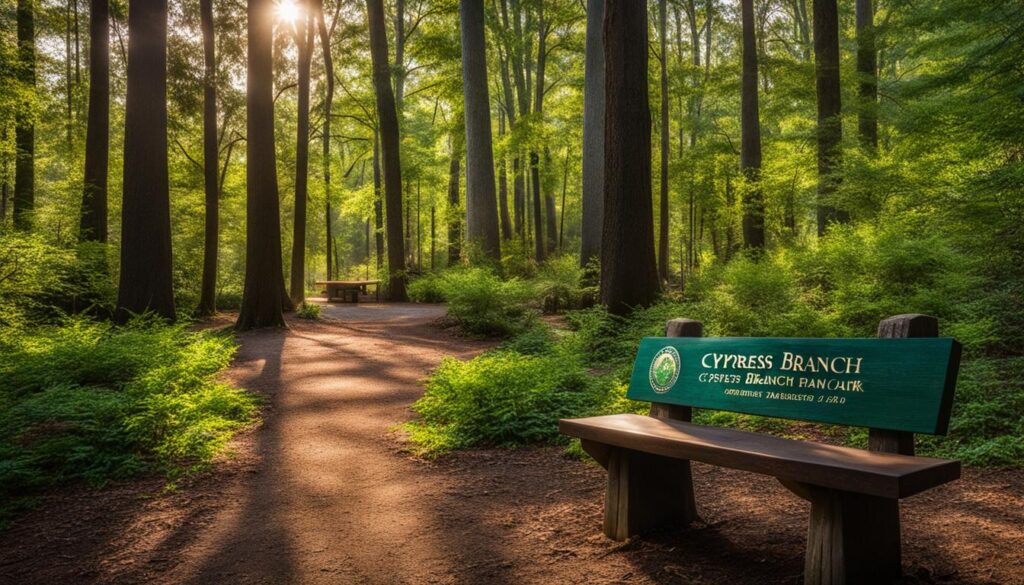 Cypress Branch State Park entrance