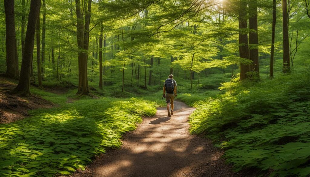 Exploring nearby parks and trails at Nathan Hale State Forest