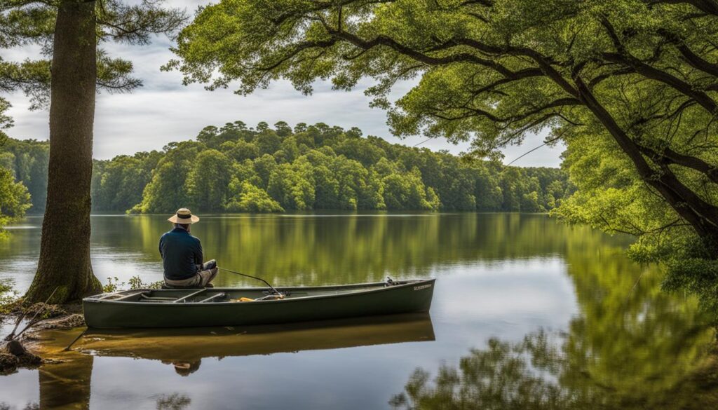Fishing spots at Florewood State Park