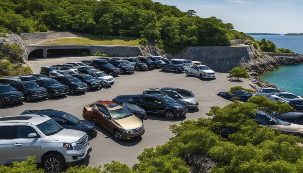 Fort Wetherill State Park parking lot