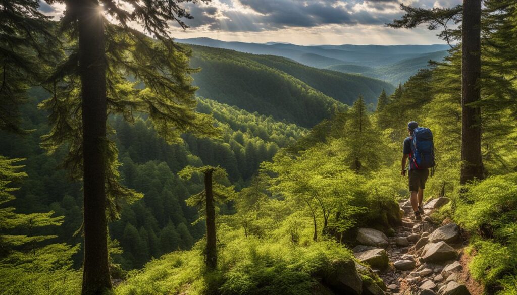 Hiking in Housatonic State Forest